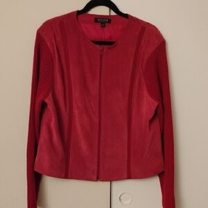 Elegant Women's Red Blazer by Coldwater Creek